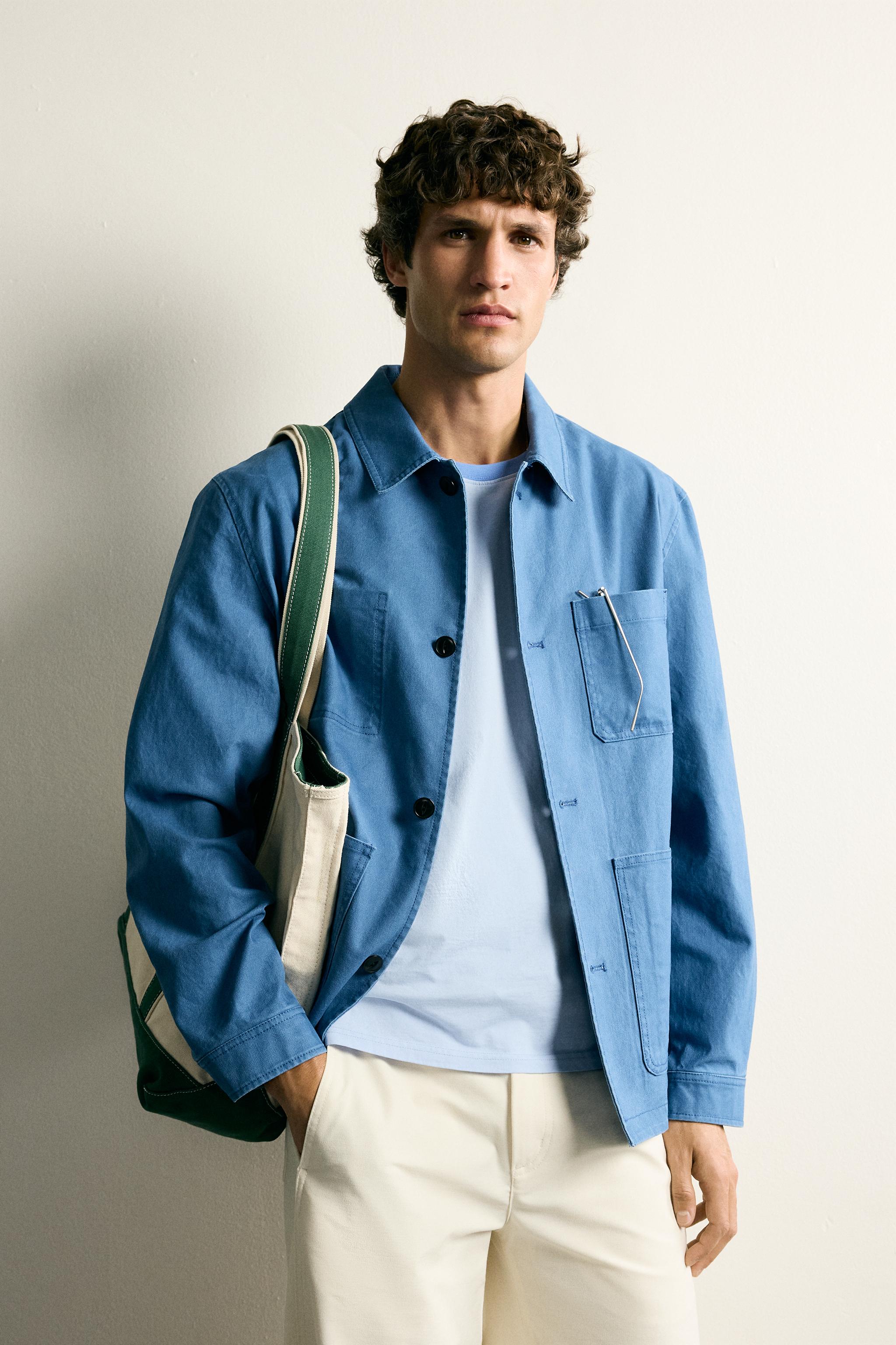 WASHED REGULAR FIT POCKET OVERSHIRT